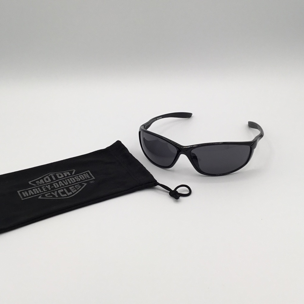 Harley-Davidson HDS598 BLK-3  68-13-125 Black Wrap Sunglasses